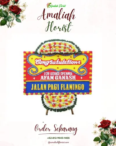 Bunga Papan Congratulation di Ujung